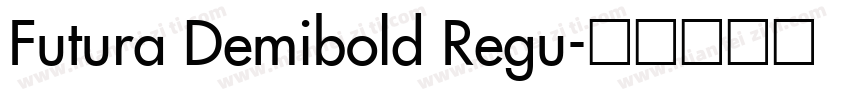 Futura Demibold Regu字体转换